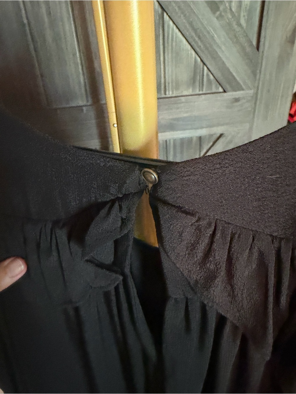 Maeve Black Cold-Shoulder Ruffle Tunic - Picture 6 of 12